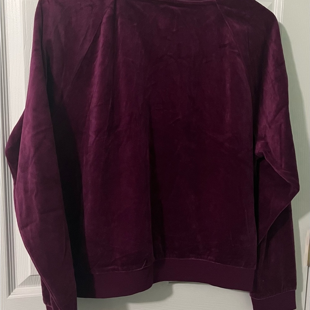 Brand new Purple velour Gap top - Picture 2 of 3